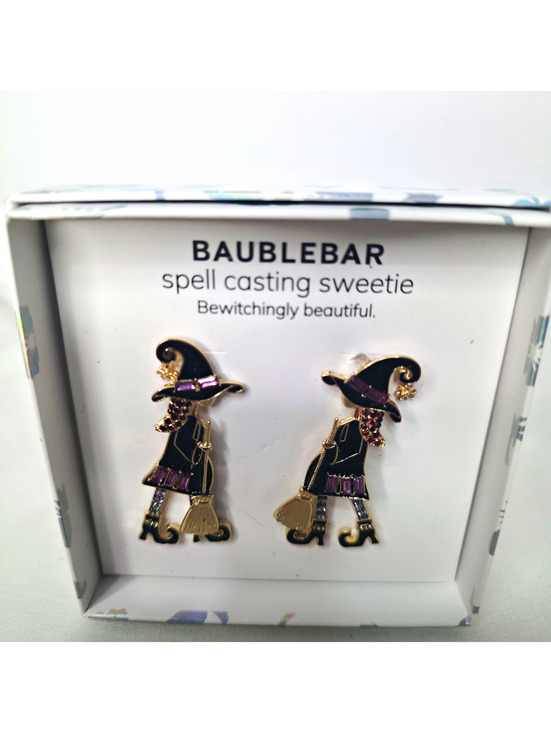 BaubleBar Jewelry - BaubleBar Spell Casting Sweetie Witch Earrings Halloween Dangle NWT